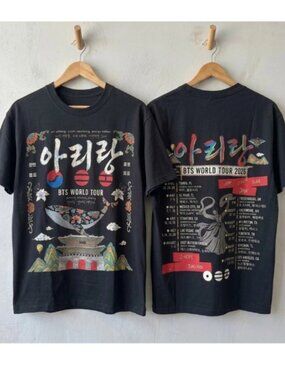 BTS Arirang Tour 2026 Graphic Concert T-Shirt Reprint